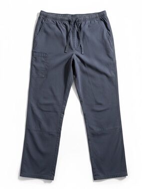 ScrubZone Landau Scrub Pants Gray Drawstring Straight Leg Small